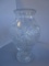 Clear cut glass flower vase 9.5