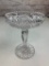 Vintage Crystal Pedestal Candy Dish
