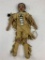 Vintage Native American Plush Doll with outfit