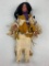 Native American porcelain doll with outfit by J. Belle 1992