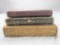 Lot of 3 antique books: The Works of deMaupassant, Second Book in Arithmetic, and Stories by