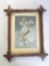 Vintage Valentine Angel print from Demorests Monthly Magazine in wood frame