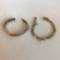 Lot of 2 Misc. 24KT Gold-Electroplated Bracelets