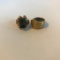 Lot of 2 Misc. Gold-Toned Costume Rings of Various Sizes