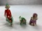 Lot of 3 Porcelain ELF Figures