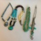 Lot of 4 Misc. Blue Beaded Costume Necklaces