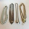 Lot of 4 Misc. Gold-Toned and Silver Toned Costume Necklaces