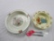 Lot of vintage baby bowls and spoons