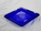Vintage cobalt blue Camel Special Lights cigarette advertising ashtray 7.5