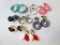 Lot of 8 pair of costume jewelry clip-on earrings