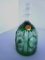 Vintage green German hand cut 30% lead crystal bell. Approx. 6
