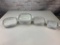 Lot of 4 Vintage Corning Ware Blue Cornflower Casserole Dishes with lids