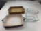 Lot of 4 Casserole Dishes