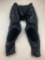 MOTOGP MOTORCYCLE Motocross Black Leather Racing Pants with Knee Pads Size 34