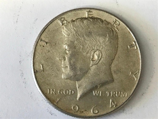 1964 D 90 Silver Us Kennedy Half Dollar 50 Cent Coin Coins Currency Coins U S Coins Us Half Dollars Kennedy Half Dollars 1964 Now Online Auctions Proxibid