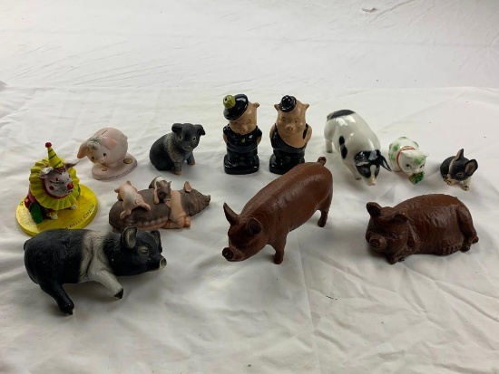 Lot of 12 Vintage PIG Figures