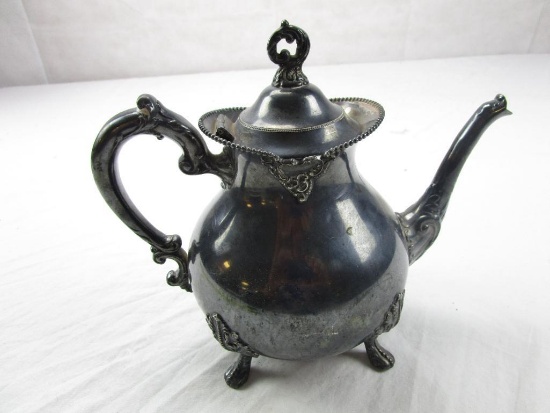 Vintage Rockford Silver P. Co. 7 300 teapot 8" tall