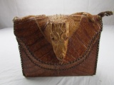 Vintage genuine alligator handbag made in Cuba