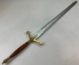 Pakistan Sword with Wood and Brass Handle