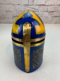 Custom Medieval Middle Ages Iron Cross Metal Hand Painted Helmet Cosplay