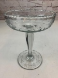 Vintage Glass Pedestal Candy Dish