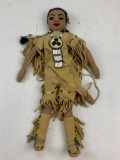 Vintage Native American Plush Doll with outfit
