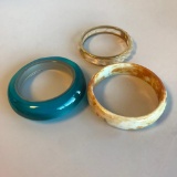 Lot of 3 Misc. Costume Wide Bangle Bracelets