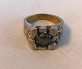 14KT Electro-Gold-Plated Costume Ring Size 8.5. 9.04 grams.