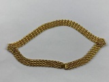 Vintage Gold Tone Costume Jewelry Necklace