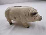Cast iron pig piggy bank