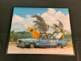 Pop Culture Surfing Surf Framed Poster