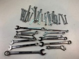Large lot of wrenches Metric and Standard mostly craftsman