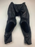 MOTOGP MOTORCYCLE Motocross Black Leather Racing Pants with Knee Pads Size 34