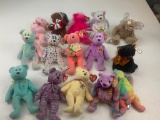 Lot of 15 TY beanie babies some vintage