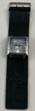 ED HARDY Skull, Snakes, Piston Watch with leather band
