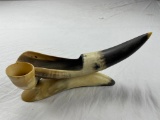 Authentic bull horn pipe holder 11