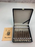 Samurai Sword Vintage Steak Knife Set of 8 with box