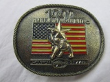 Brass 1992 Republican National Convention Houston, Texas belt buckle