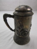 Vintage Wilcox Quadruple Plate Silverplate Shaker with Screw-on Lid