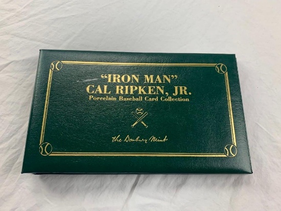 CAL RIPKEN JR Iron Man Lot of 6 Porcelain Baseball Cards with binder