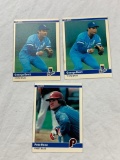 PETE ROSE and 2 GEORGE BRETT 1984 Fleer Baseball Cards