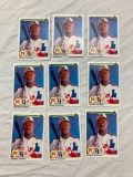 1990 Upper Deck Baseball MARQUIS GRISSOM Lot of 9 ROOKIE Cards