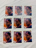 1990 Upper Deck Baseball JOEY BELLE Lot of 9 ROOKIE Cards