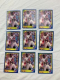 1990 Score Baseball JOEY BELLE Lot of 9 ROOKIE Cards