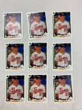 MARK MUSSINA Hall of Fame Lot of 9 1991 Upper Deck ROOKIE Cards
