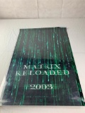 Matrix Reloaded Poster Original 3D FOIL Movie Poster. Measures 27