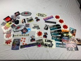 Large lot of MUSIC Band Stickers and Decals