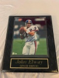 JOHN ELWAY Broncos AUTOGRAPH Photo with Plaque