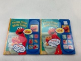 Lot of 2 Sesame Street Potty Time with Elmo Hardcover Books Potty Training Sound Book