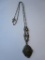 Vintage sterling and marcasite chain necklace and pendant